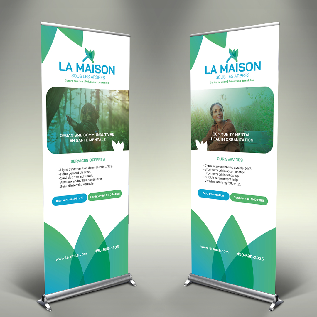 Roll-up pour kiosque La Maison sous les arbres